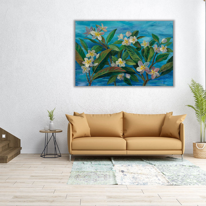 Oceanside Plumeria - Canvas Print Wall Art