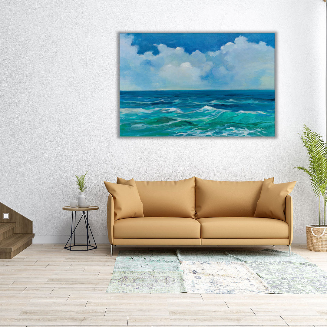 Emerald Wave - Canvas Print Wall Art