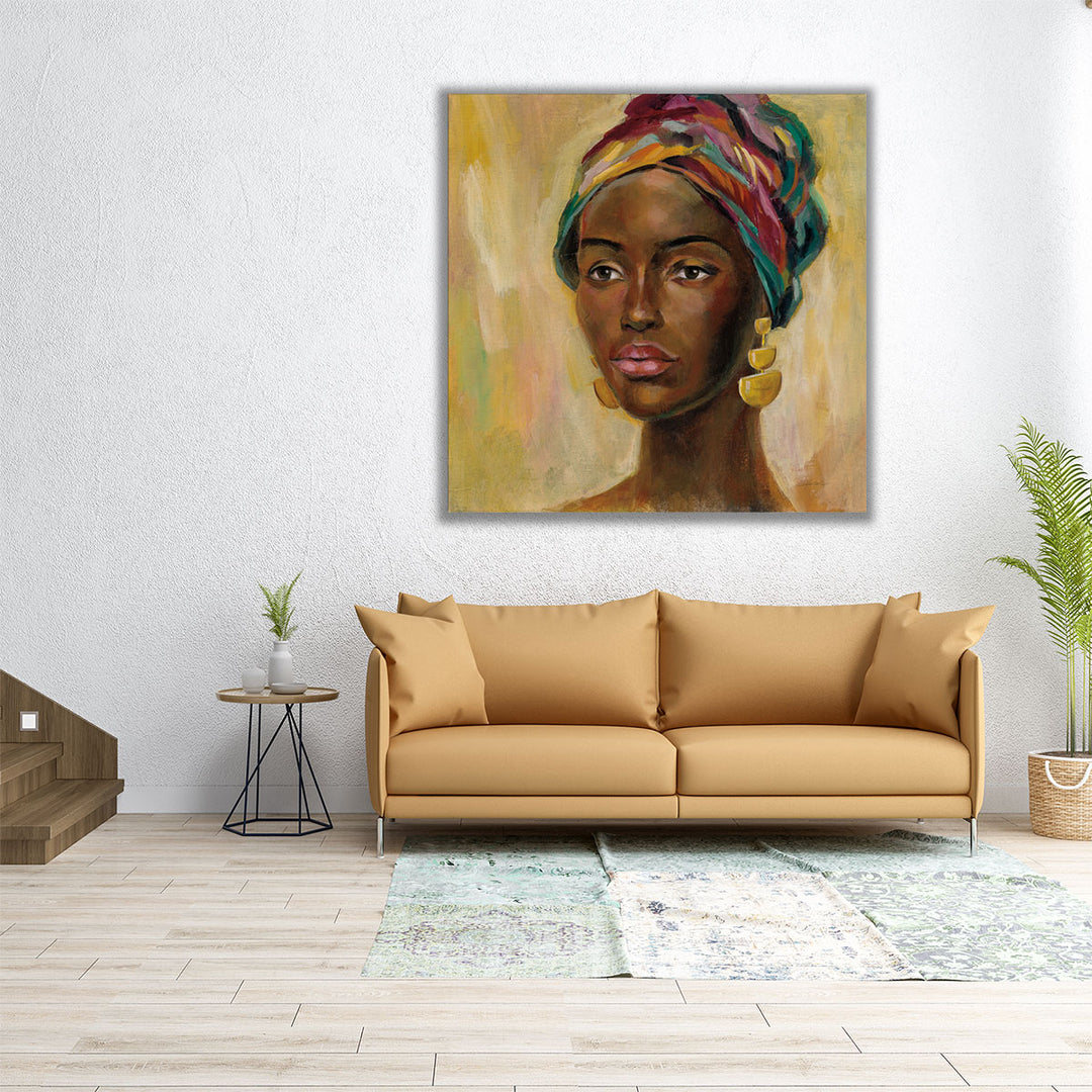 African Face II - Canvas Print Wall Art