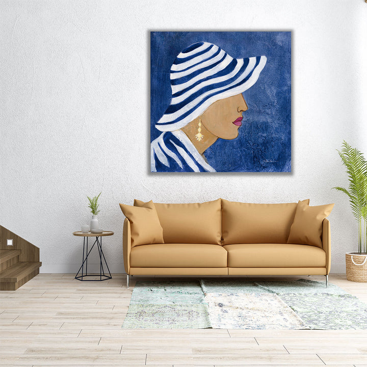 Lady with Hat I - Canvas Print Wall Art