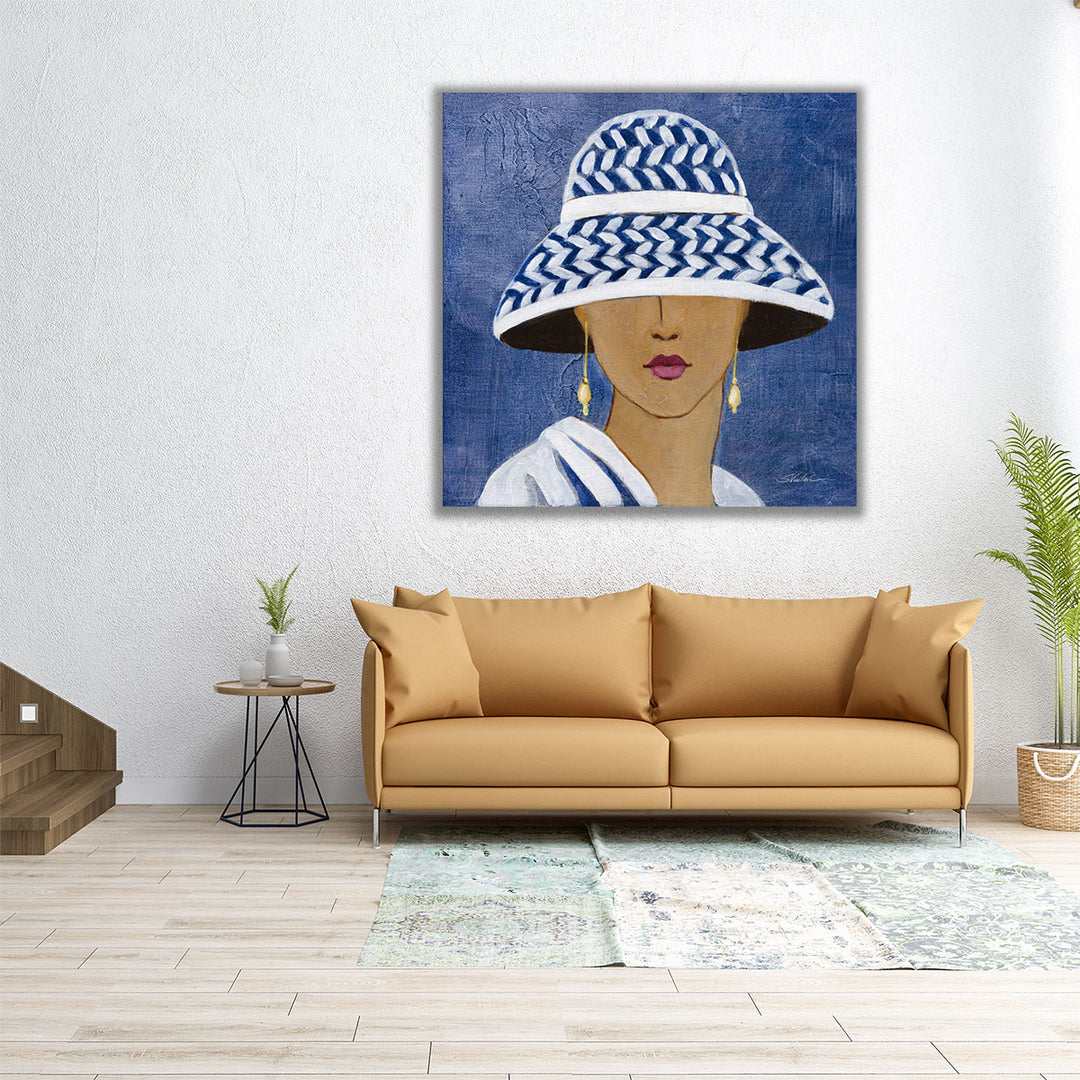 Lady with Hat II - Canvas Print Wall Art