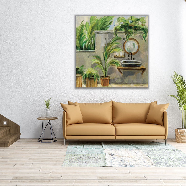 Tropical Bath II - Canvas Print Wall Art