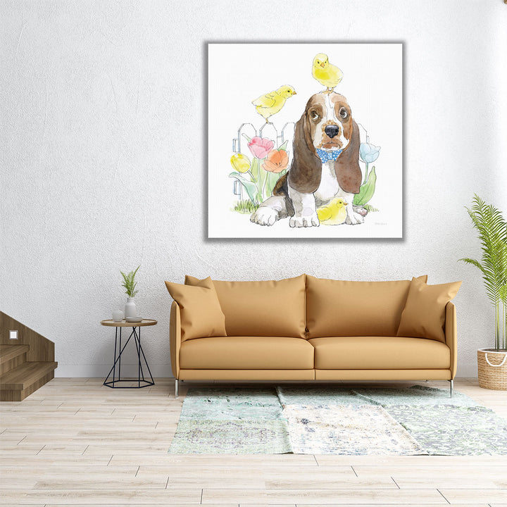 Easter Pups V - Canvas Print Wall Art