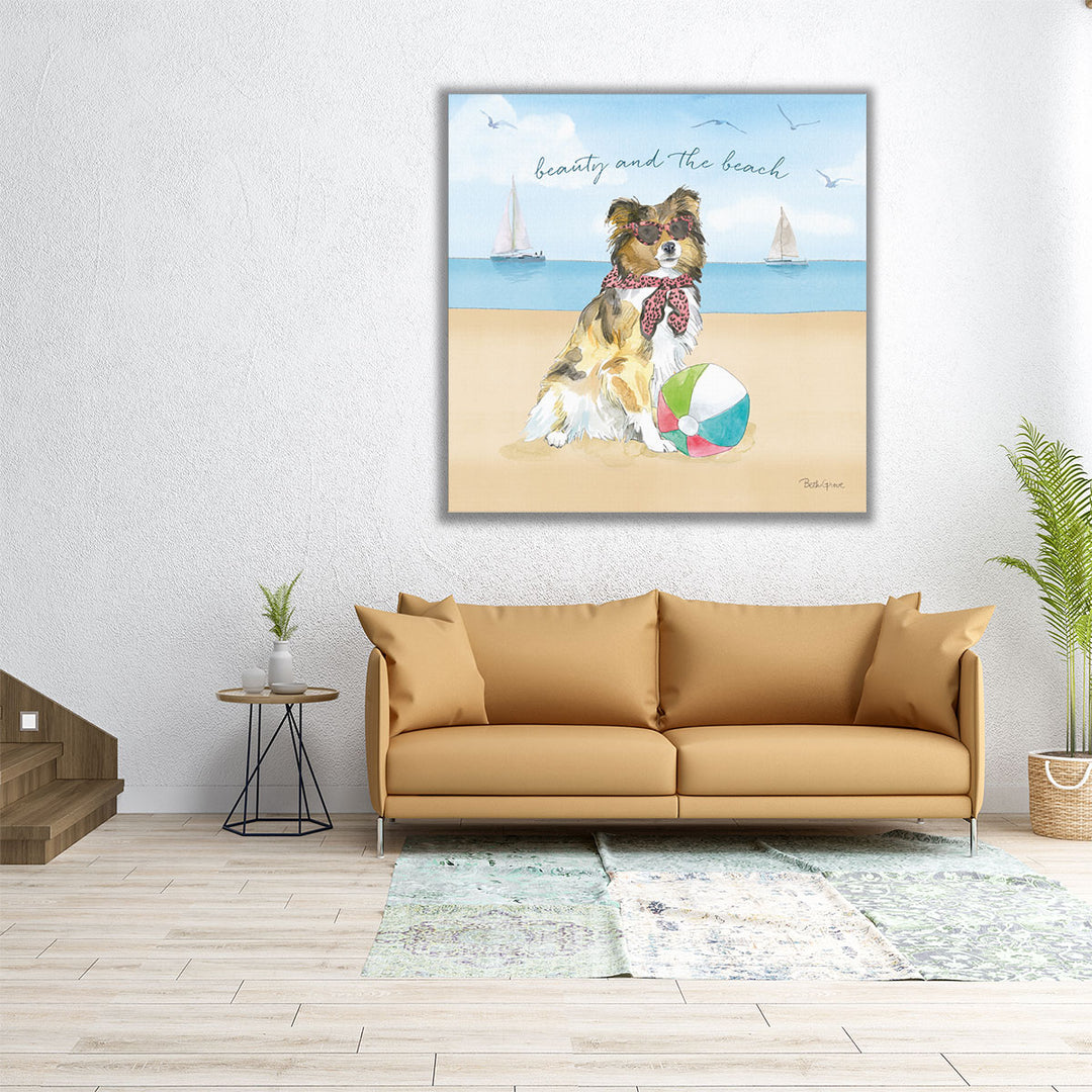 Summer Paws V - Canvas Print Wall Art