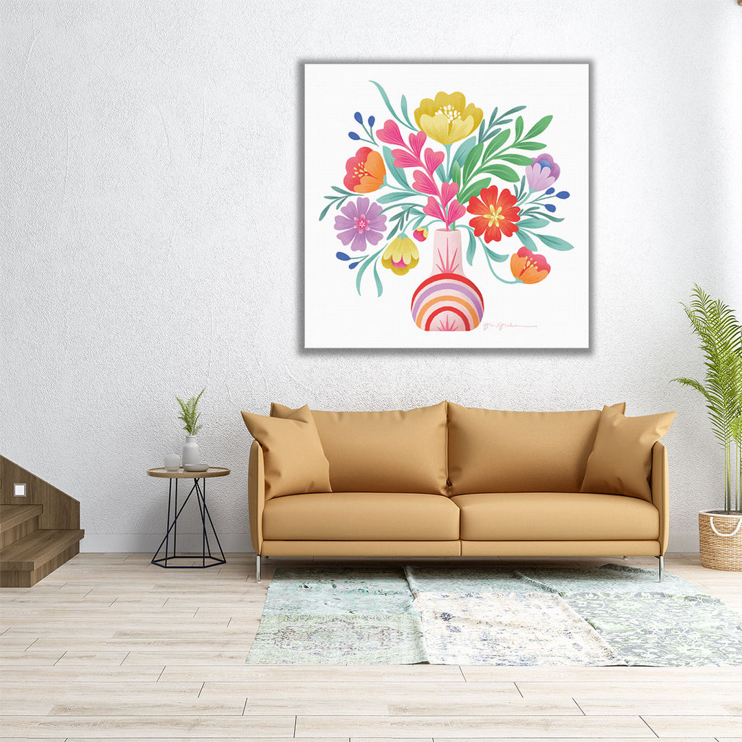 Bold Bouquet - Canvas Print Wall Art