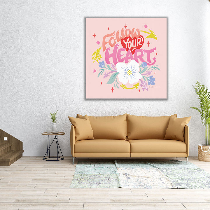 Follow Your Heart I - Canvas Print Wall Art