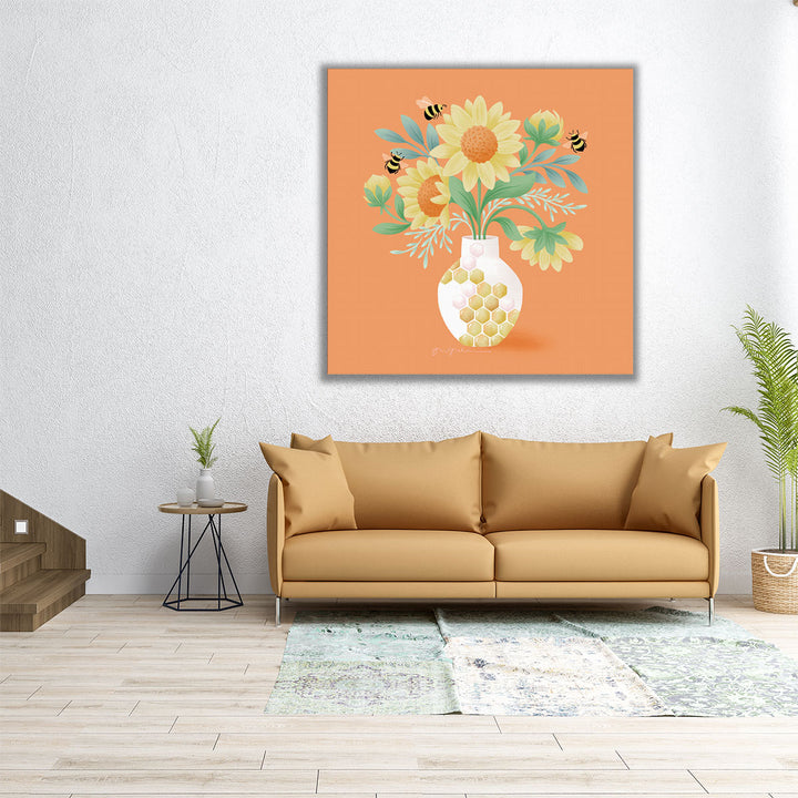 Sunflower Bouquet - Canvas Print Wall Art