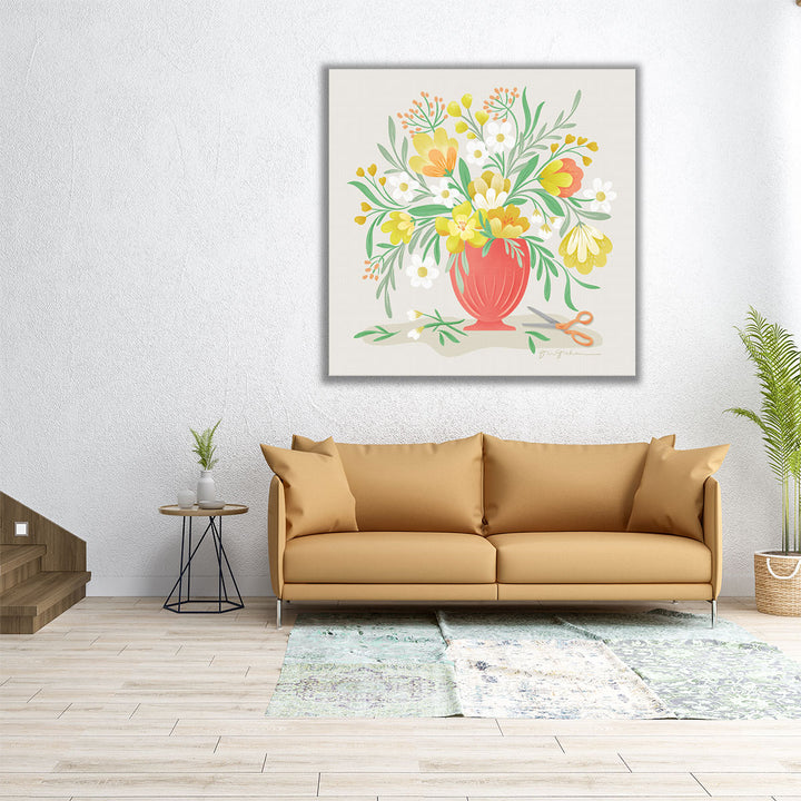 Sunny Bouquet - Canvas Print Wall Art