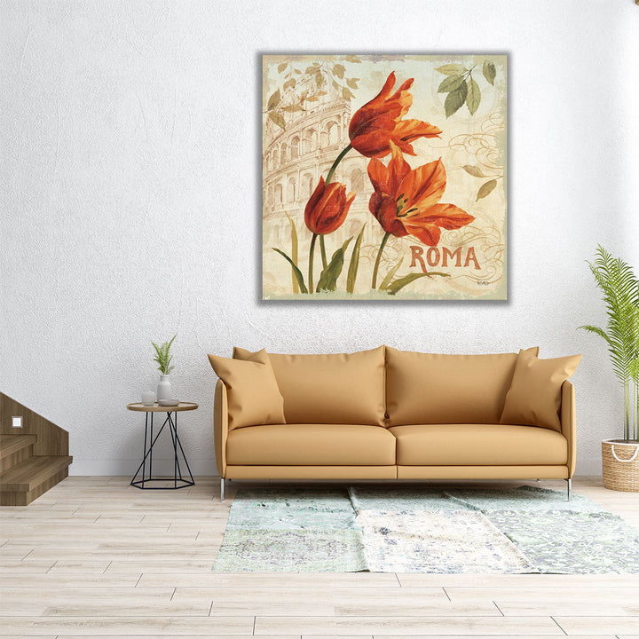 European Flowers I - Canvas Print Wall Art