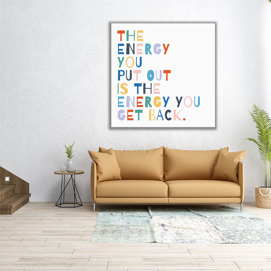 Rainbow Words II - Canvas Print Wall Art