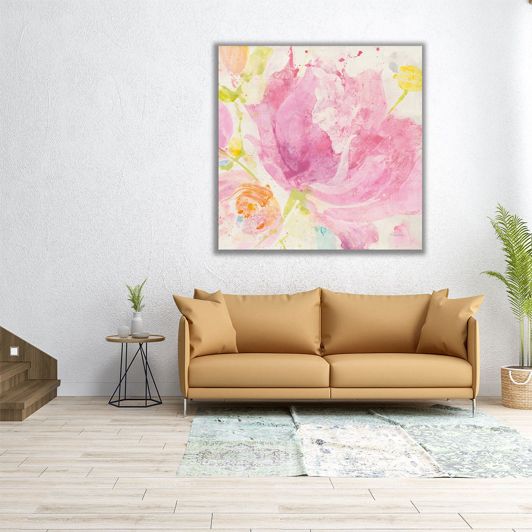 Spring Abstracts Florals II - Canvas Print Wall Art