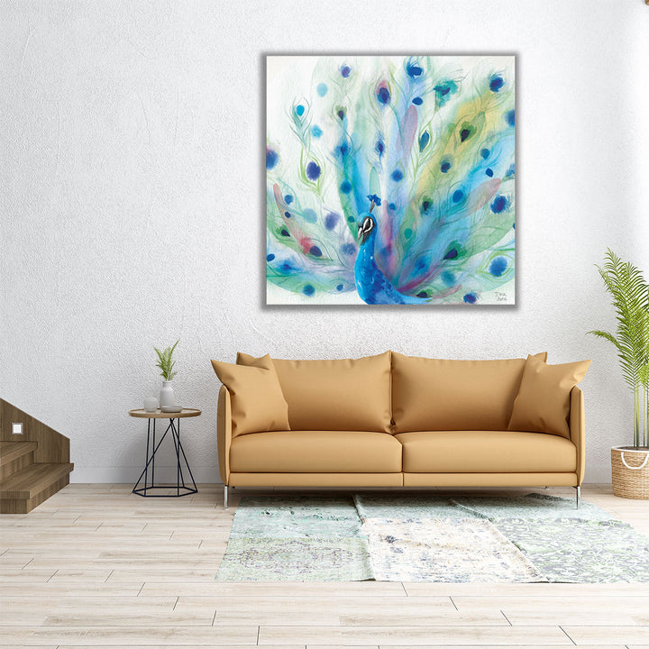 Peacock Glory V - Canvas Print Wall Art