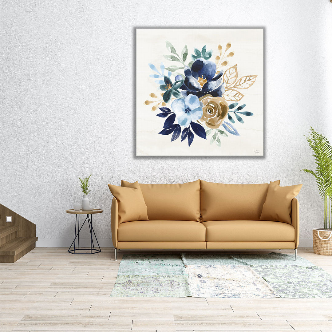 Indigo Splash X - Canvas Print Wall Art