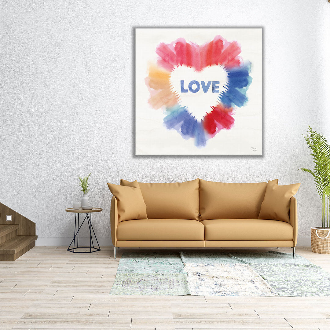 Rainbow Love I - Canvas Print Wall Art