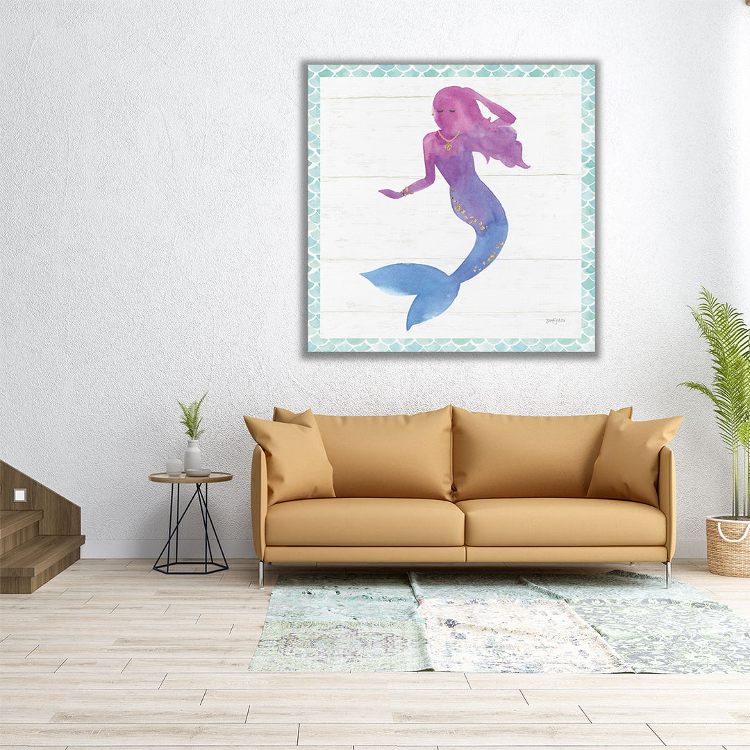 Mermaid Friends III - Canvas Print Wall Art