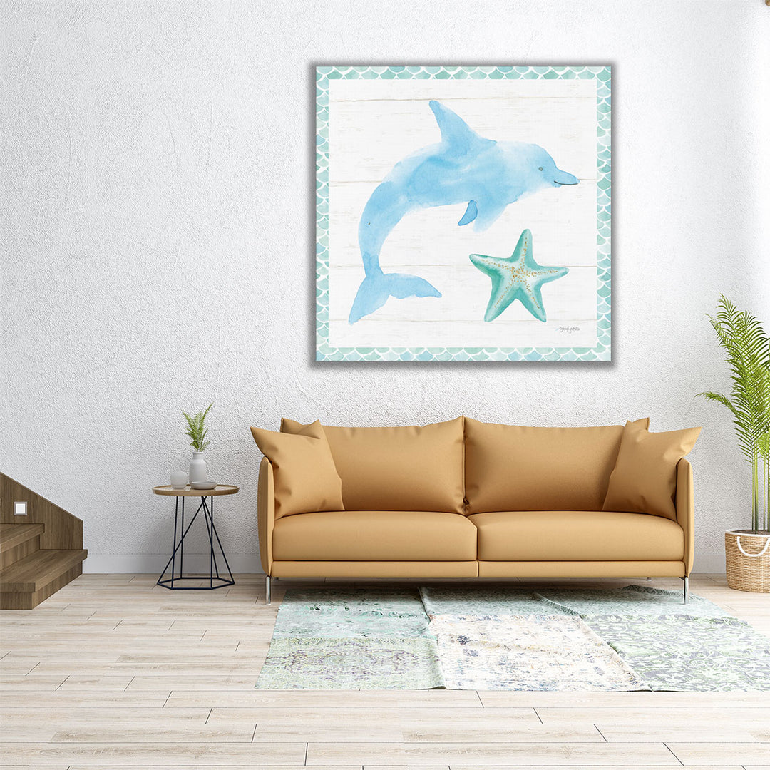 Mermaid Friends VIII - Canvas Print Wall Art