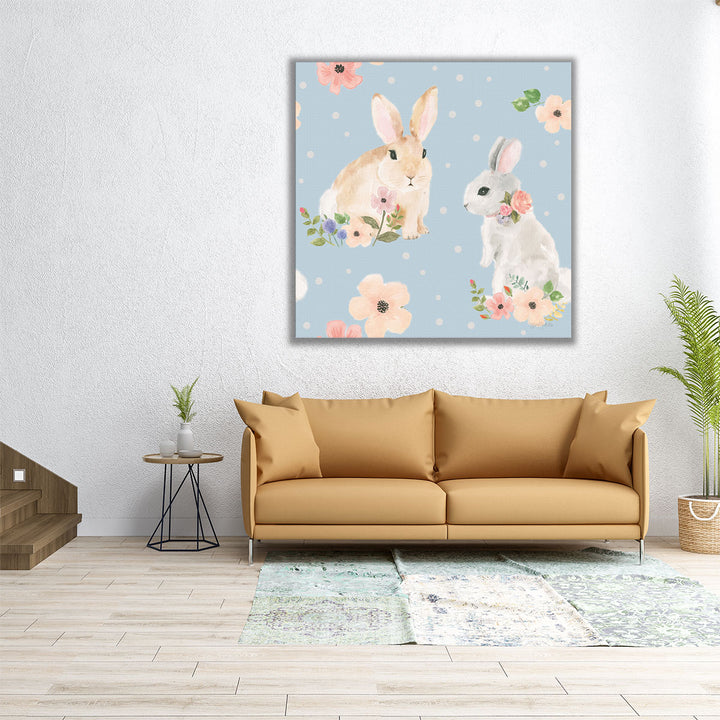 Spring Sentiments Pattern IIIA - Canvas Print Wall Art