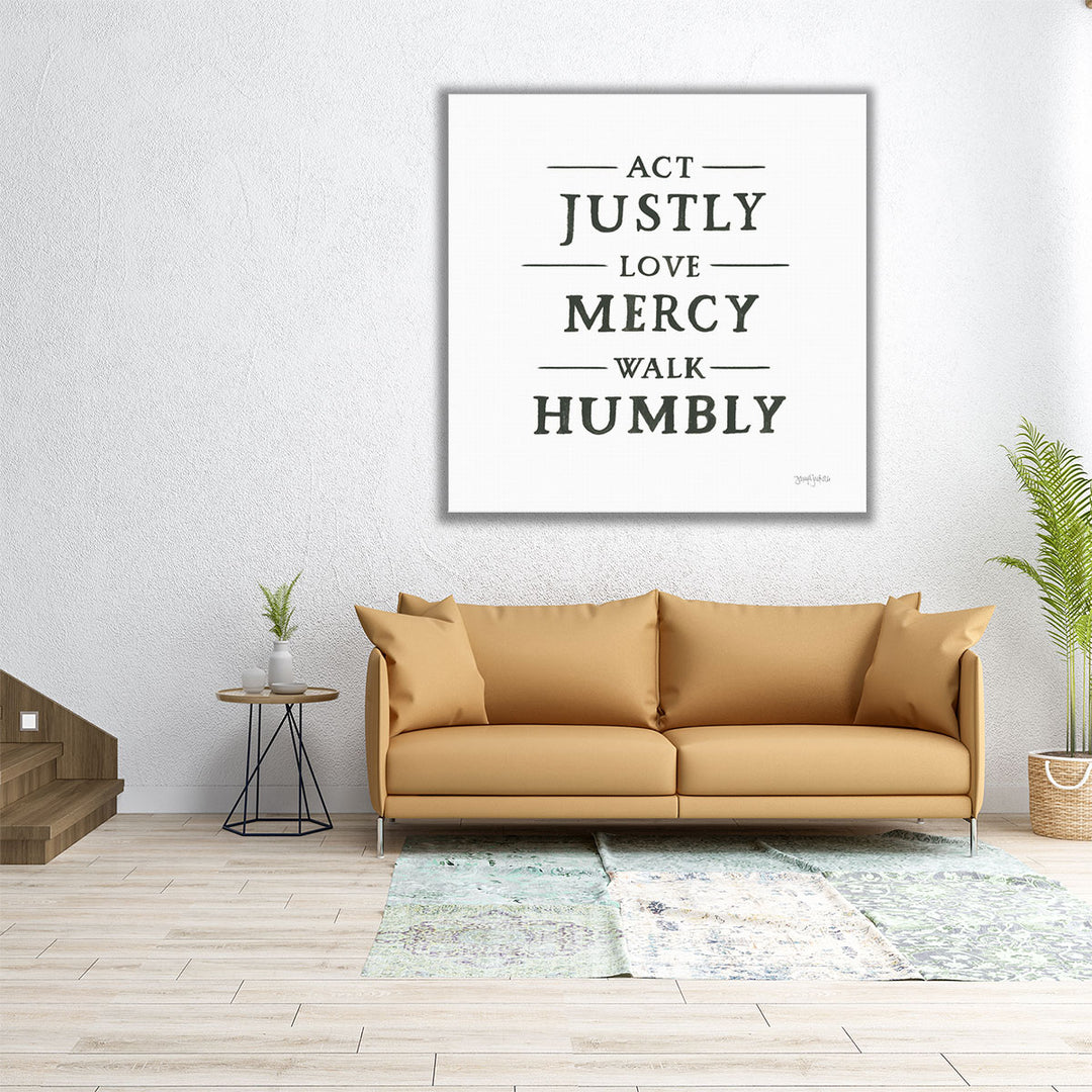 Scripture for Life I Black and White - Canvas Print Wall Art