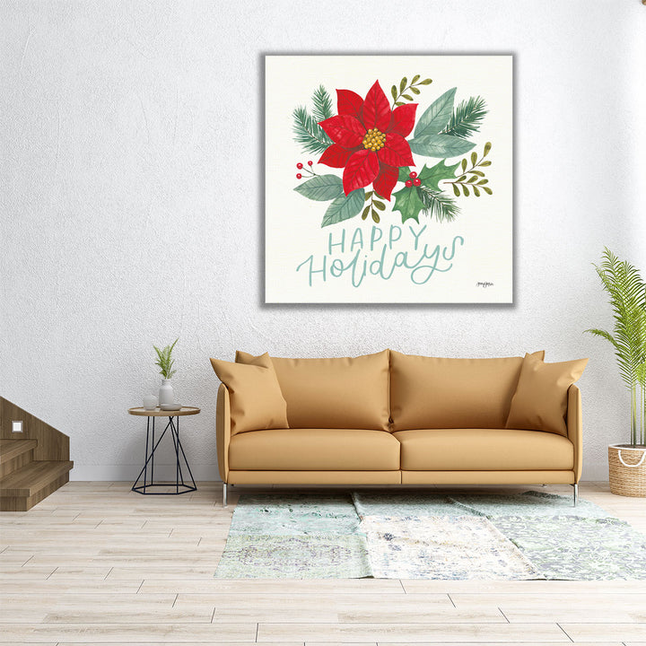 Holly and Pine IV - Canvas Print Wall Art