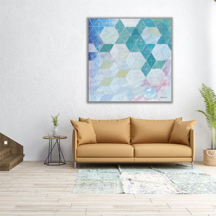 Disappearing Triangles - Canvas Print Wall Art