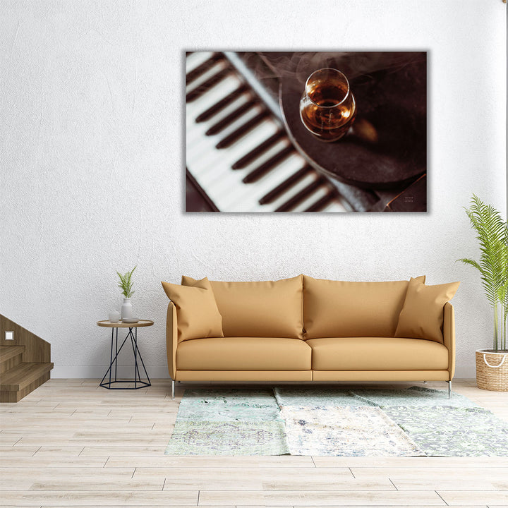 Night Vibes Lounge - Canvas Print Wall Art