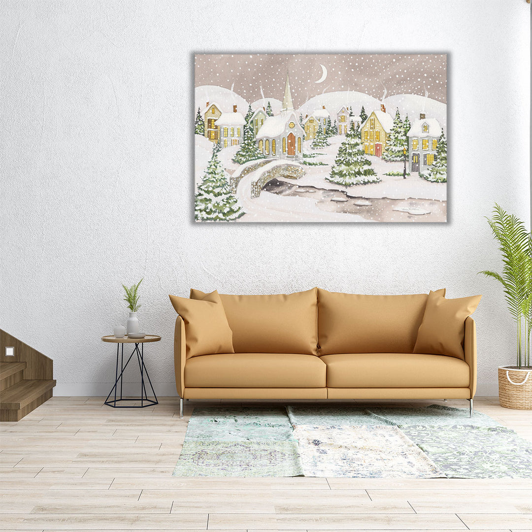 All is Calm All is Bright - Canvas Print Wall Art