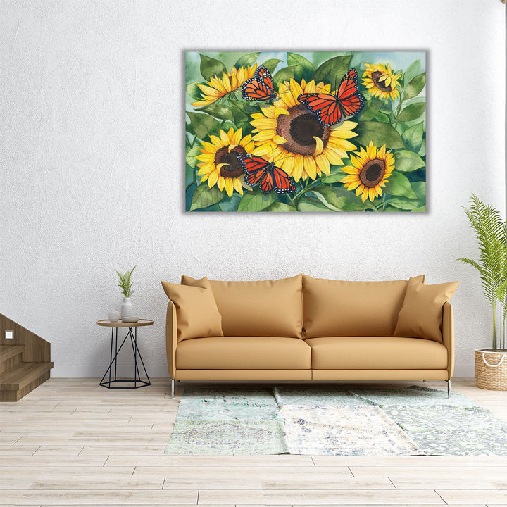 Sunny Monarchy - Canvas Print Wall Art