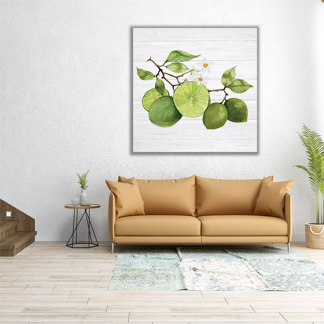 Citrus Garden VII Shiplap - Canvas Print Wall Art