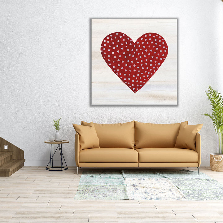 Rustic Valentine Heart I - Canvas Print Wall Art