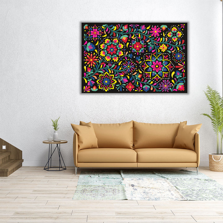 Floral Fiesta I - Canvas Print Wall Art