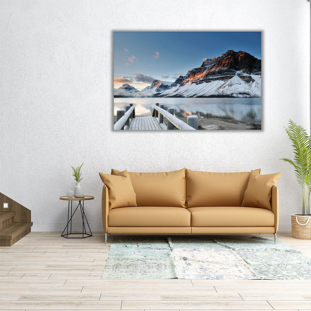 Bow Lake Sunrise, Banff, Alberta - Canvas Print Wall Art
