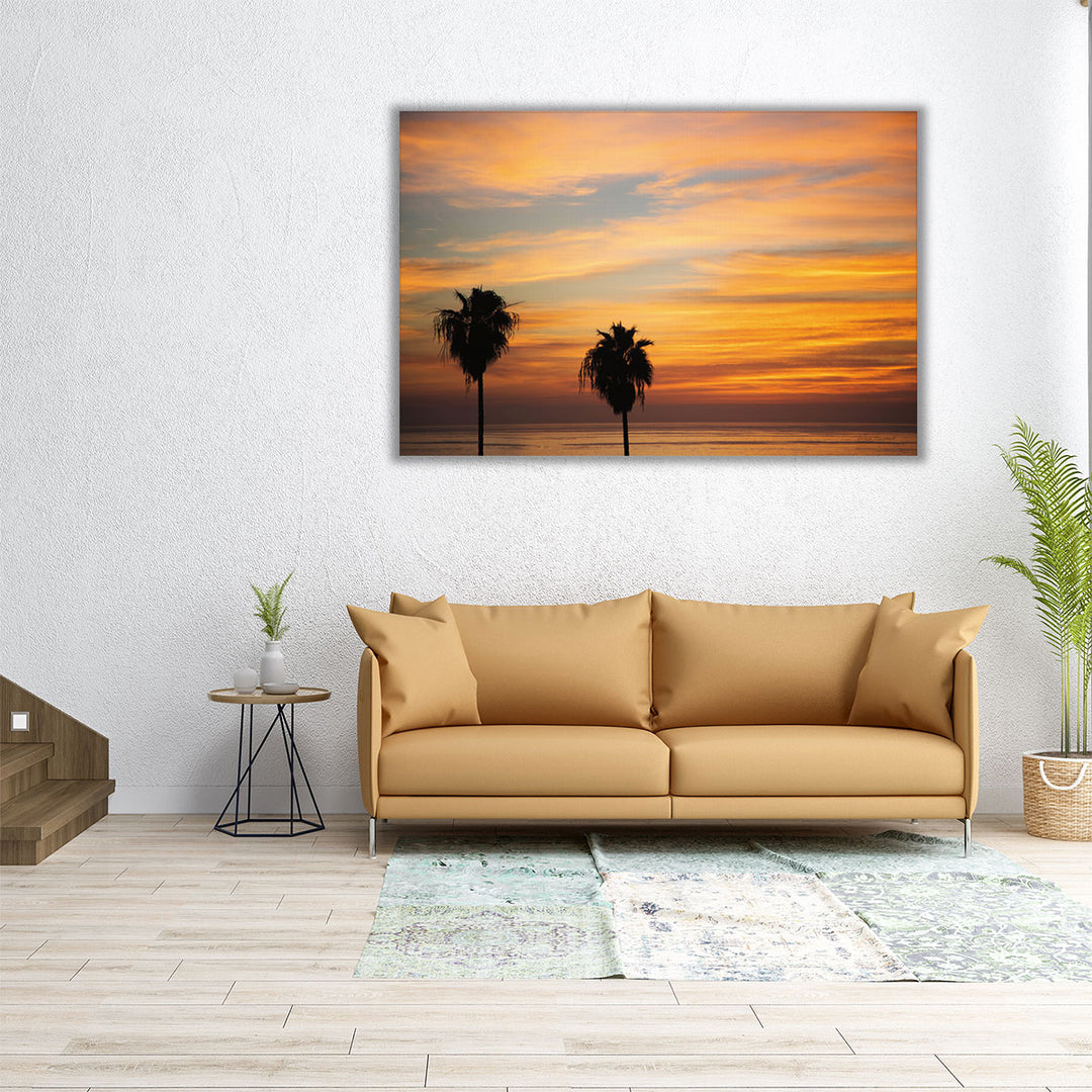 Sunset Palms III - Canvas Print Wall Art