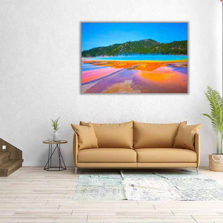 Grand Prismatic Spring, Yellowstone National Park, Wyoming - Canvas Print Wall Art