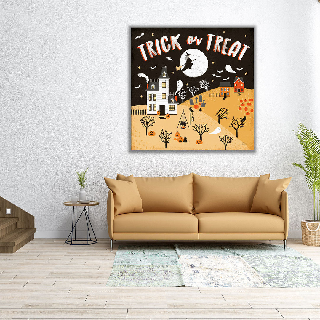 Spooky Village III - Canvas Print Wall Art