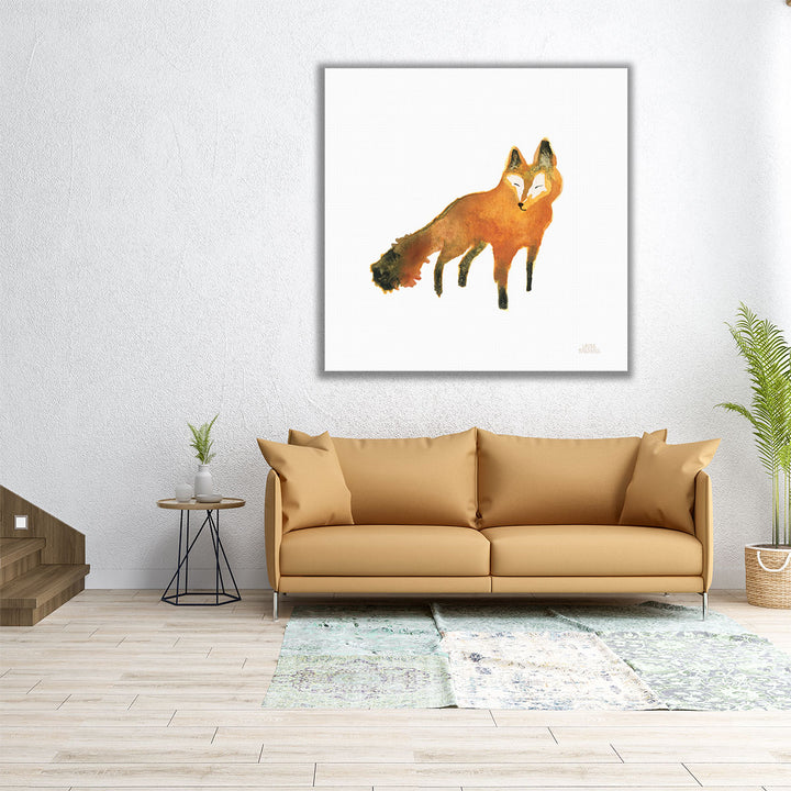 Woodland Whimsy Fox - Canvas Print Wall Art