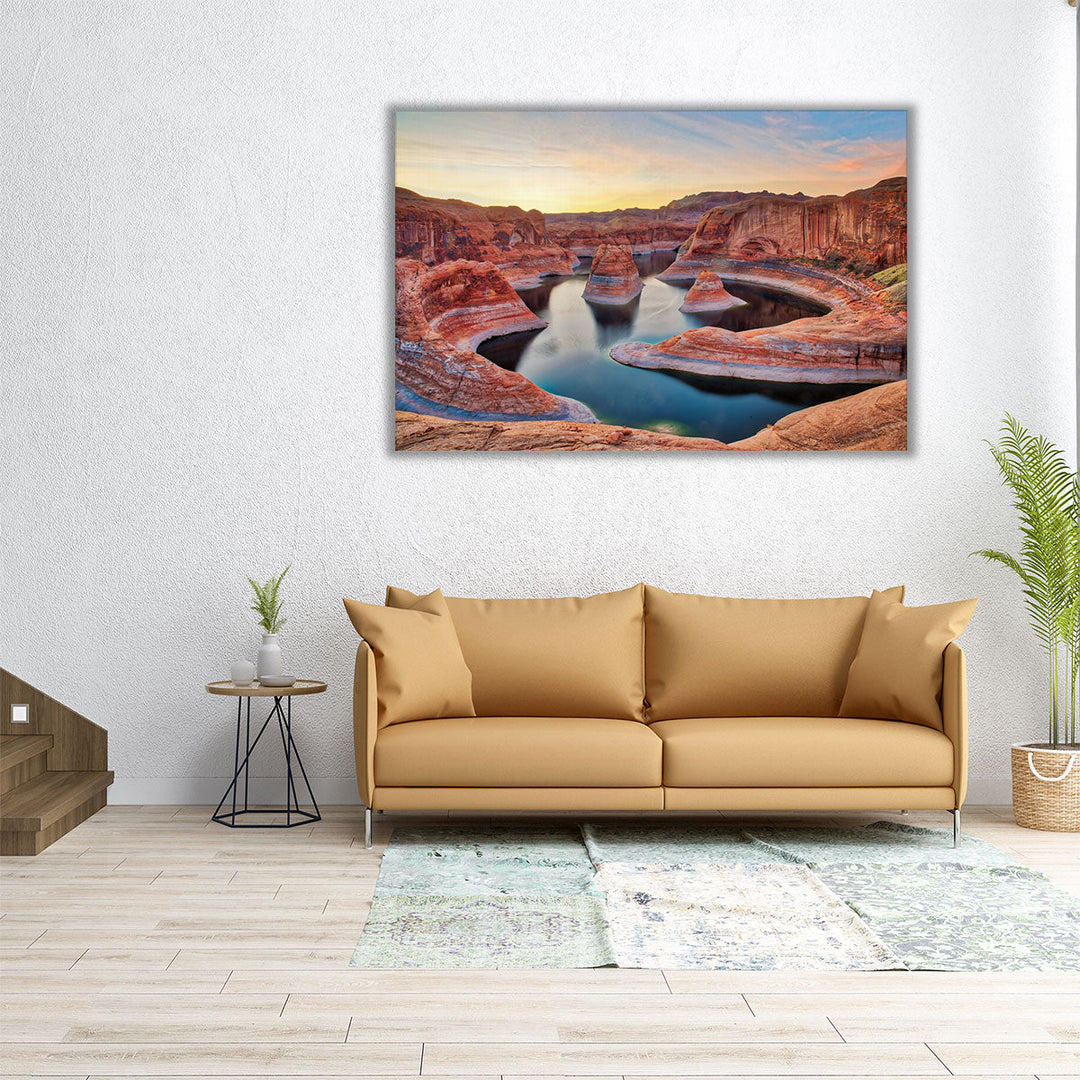 Magnificent View of Canyon During Sunrise Arizona - Canvas Print Wall Art