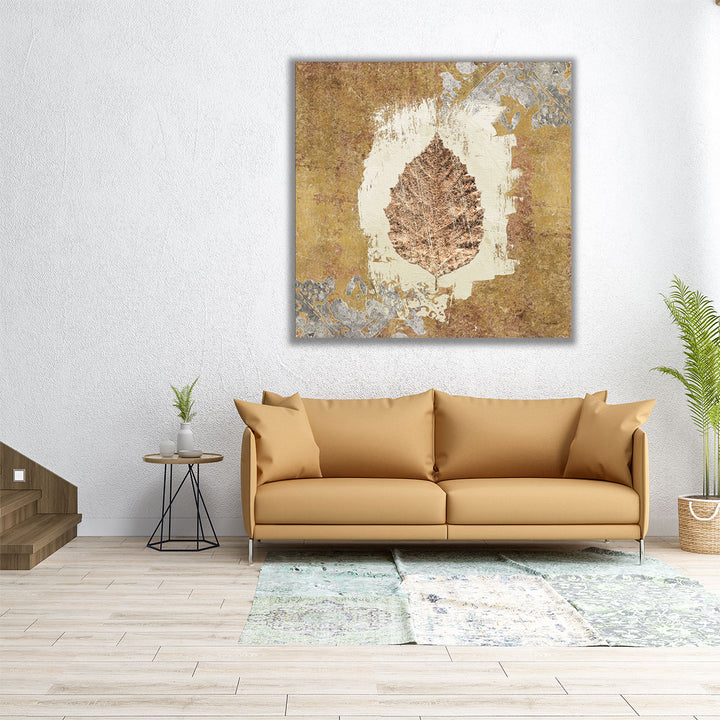 Gilded Leaf VI - Canvas Print Wall Art