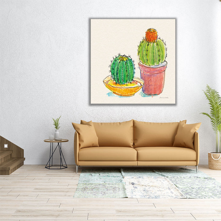 Cacti Garden III - Canvas Print Wall Art