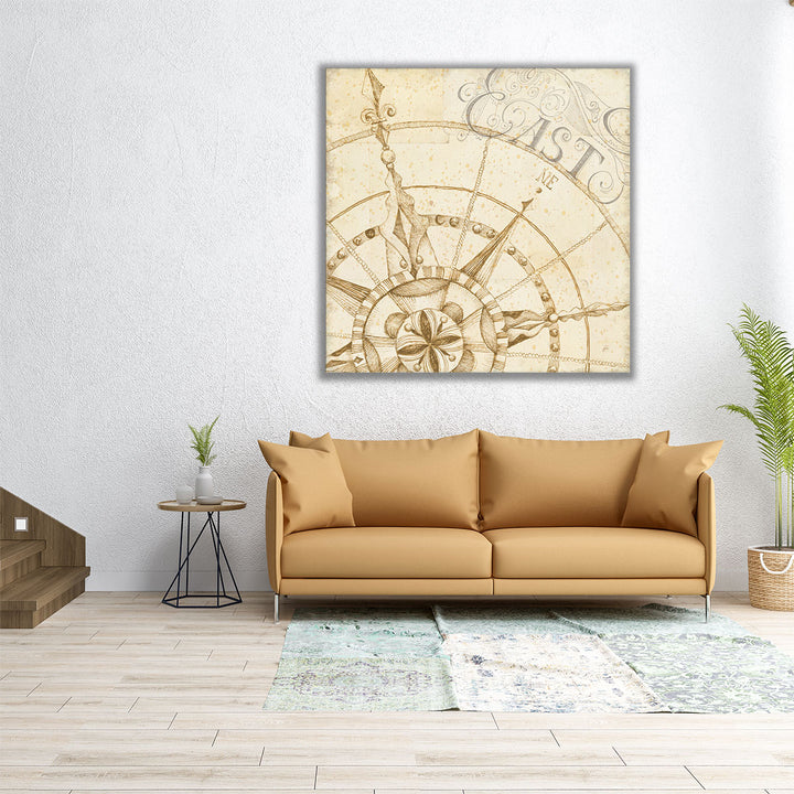 Coast to Coast Sepia III - Canvas Print Wall Art