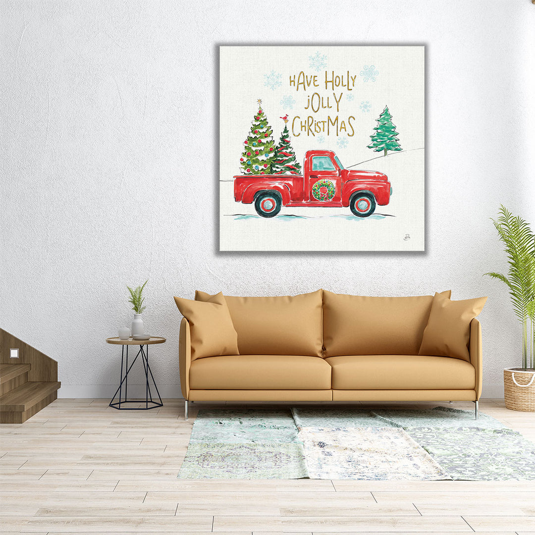 Christmas in the Country III - Canvas Print Wall Art