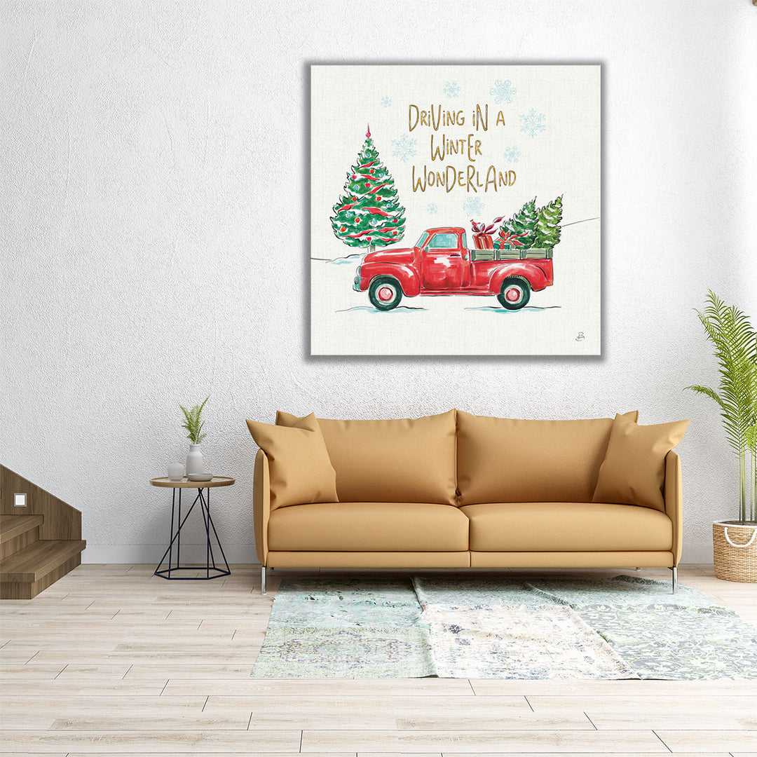 Christmas in the Country IV - Canvas Print Wall Art