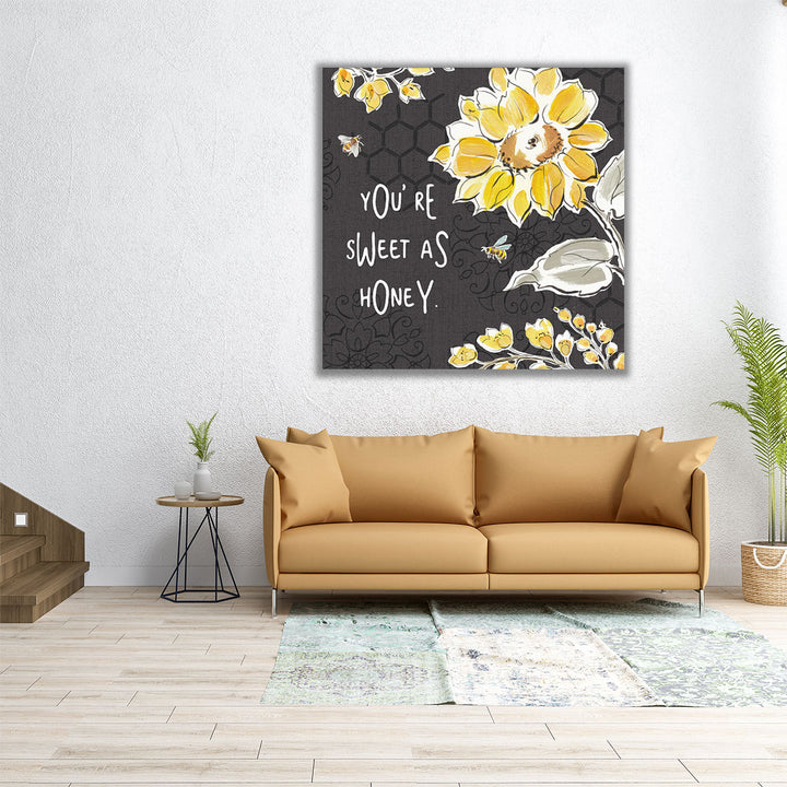 Bee Happy III - Canvas Print Wall Art