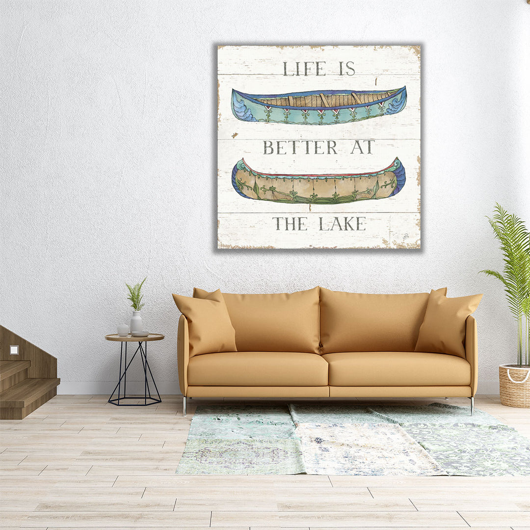 Lake Sketches V - Canvas Print Wall Art