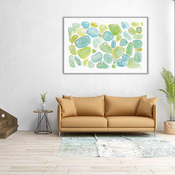 Seaglass Abstract - Canvas Print Wall Art