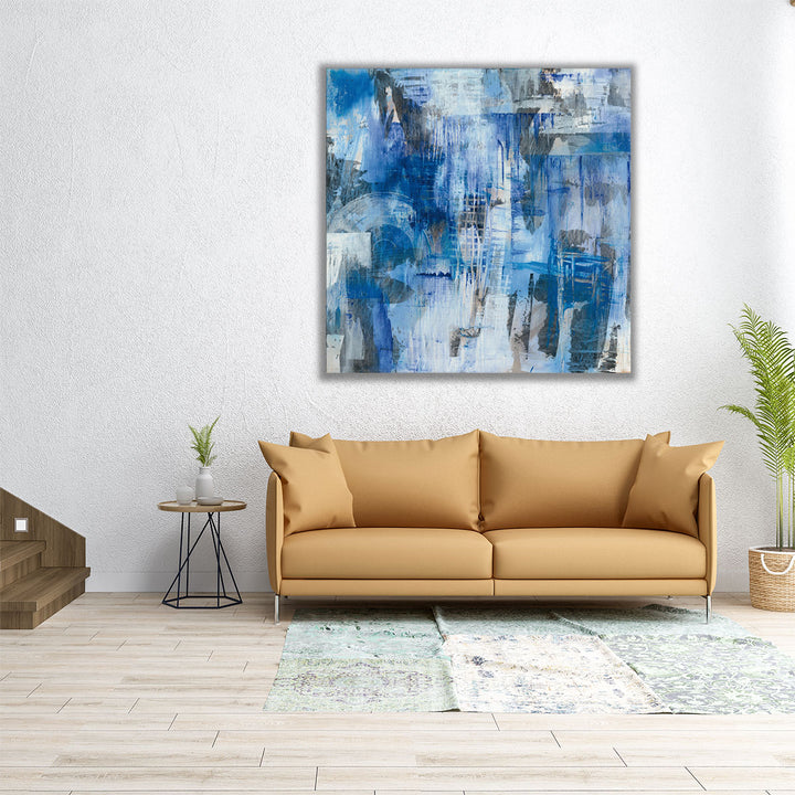 Industrial Blue - Canvas Print Wall Art