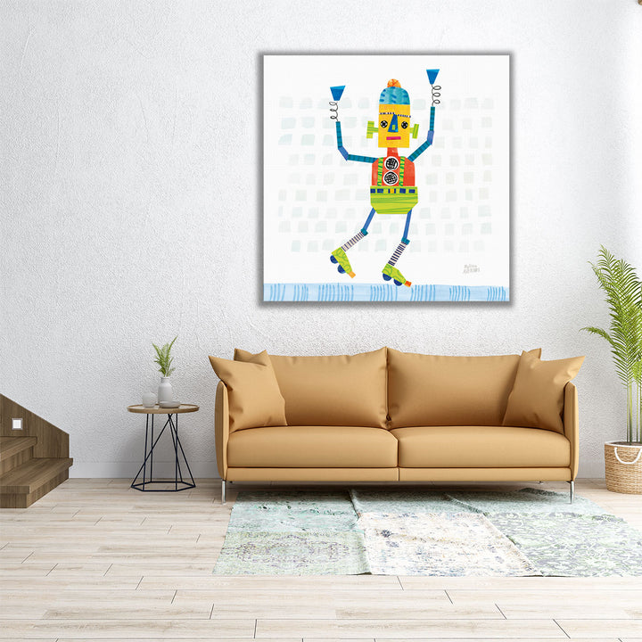 Robot Party I - Canvas Print Wall Art