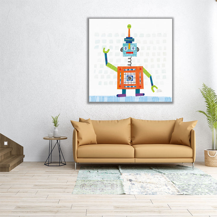 Robot Party III - Canvas Print Wall Art