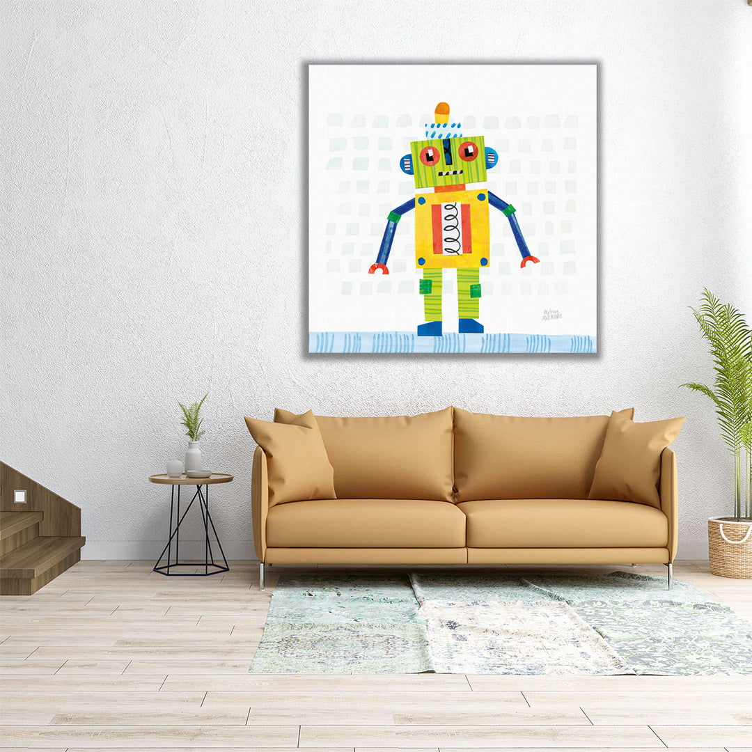 Robot Party IV - Canvas Print Wall Art