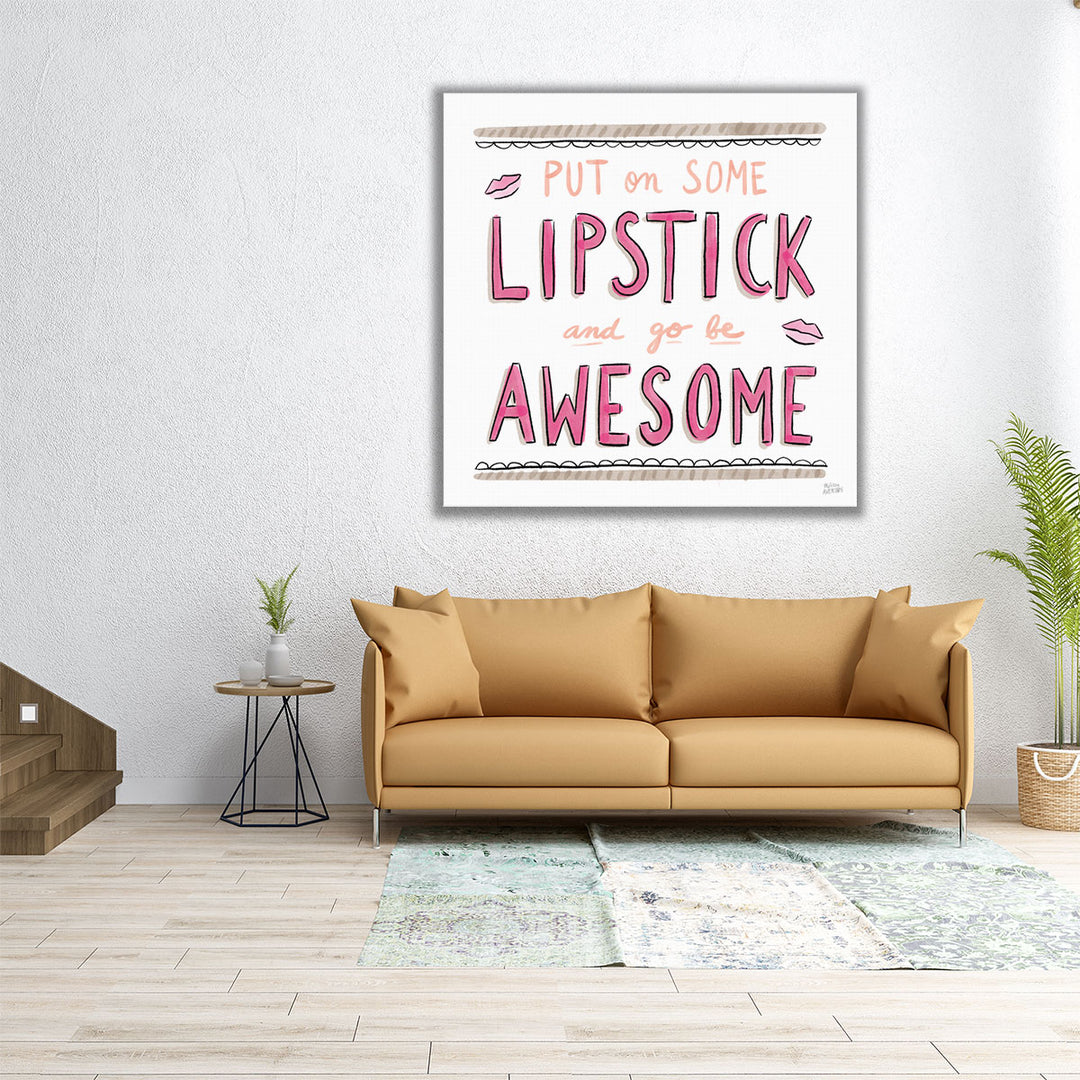 Awesome Lipstick - Canvas Print Wall Art