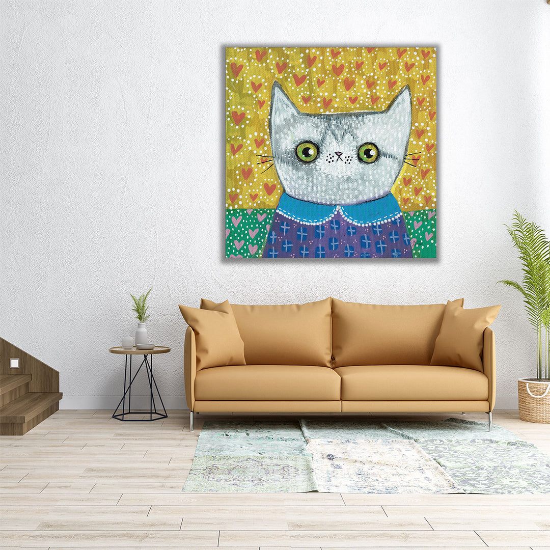 Kooky Cat II - Canvas Print Wall Art